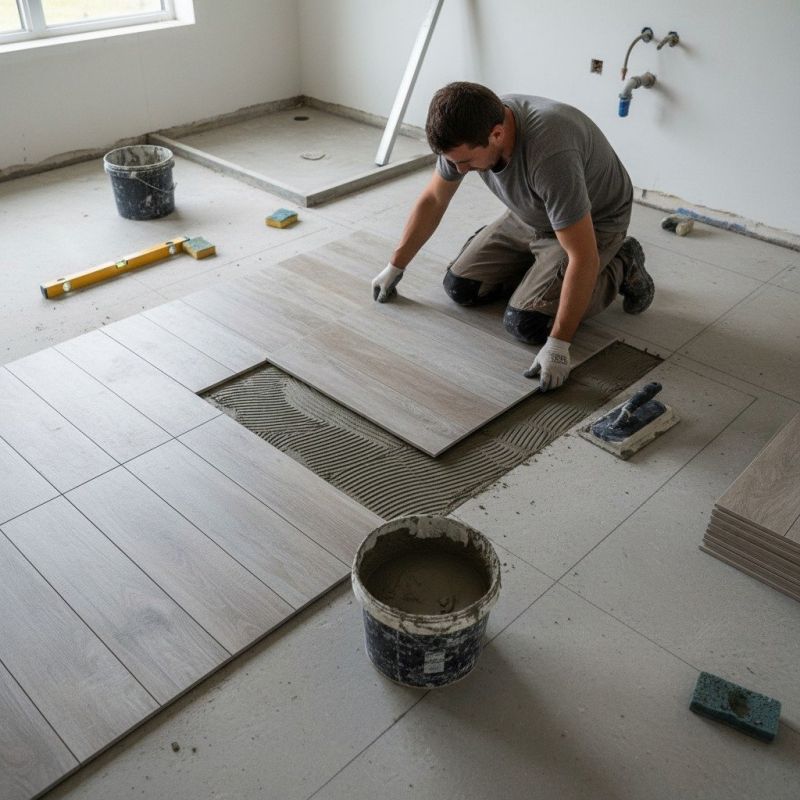 Mosaic Tile Floor Installation in Frederick, MD