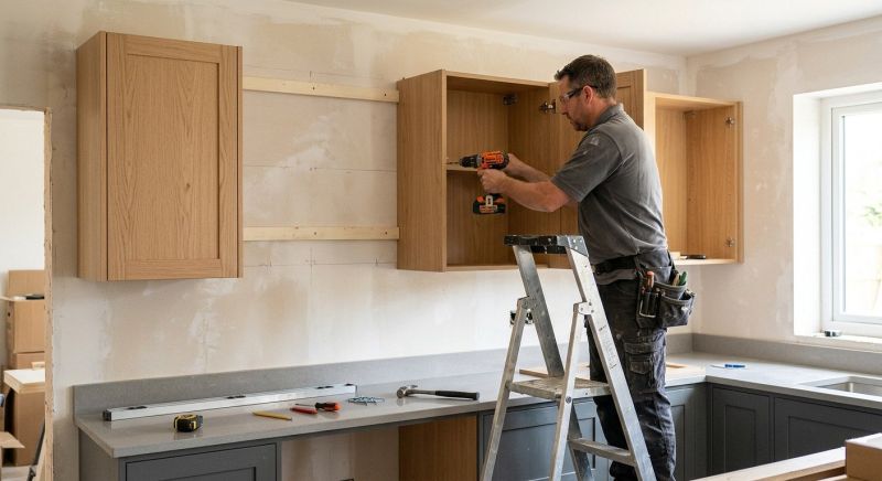 Pine Cabinets Installation in Bloomington, IN