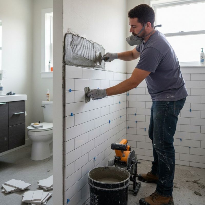 Tile Shower Floor Installation in Alpharetta, GA